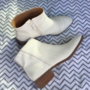 White Lucky brand booties